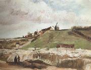 Vincent Van Gogh Montmartre:Quarry,the Mills (nn04) oil painting on canvas